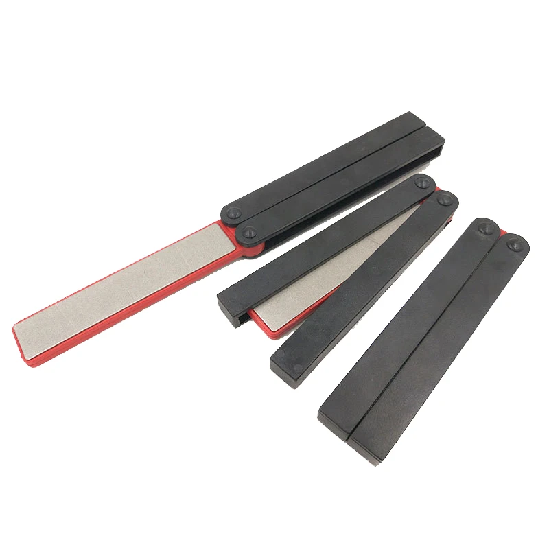 

Hot New Double Sided Cutter Sharpener Stone Foldable Grindstone Scissor Whetstone Diamond Sharpening Tool @ ST07 DC156