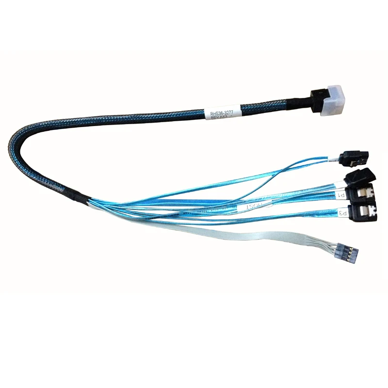Новый 4Pin шнур питания SFF8643 до 4SATA вентилятор из кабеля 45 см внутренний HD Mini SAS SFF 8643