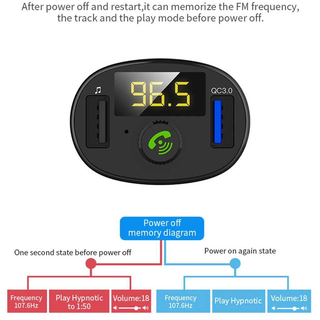 Универсальный беспроводной Bluetooth 4,2 Авто USB зарядное устройство FM модулятор передатчик Радио адаптер Handsfree MP3 плеер