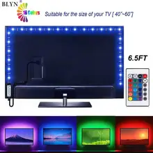5V USB LED Strip 5050 60LED/M Vooringenomenheid HDTV Back Light 24Key Remote WIFI Smart Phone RGB Controller 1M 2M 5M TV LED Tape Lint(China)