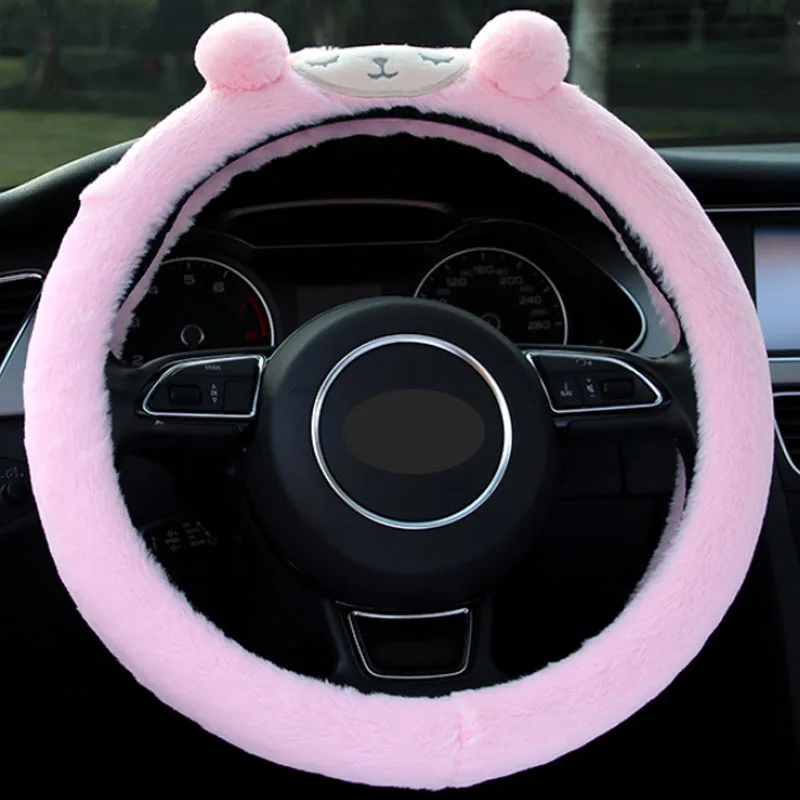 

Plush duckling rabbit sheep steering wheel cover Cartoon steering wheel cover