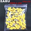 FDD5.5-250 FDD5-250 Female Insulated Electrical Crimp Terminal for 4-6mm2 wire Connectors Cable Wire Connector 100PCS/Pack FDD ► Photo 1/2