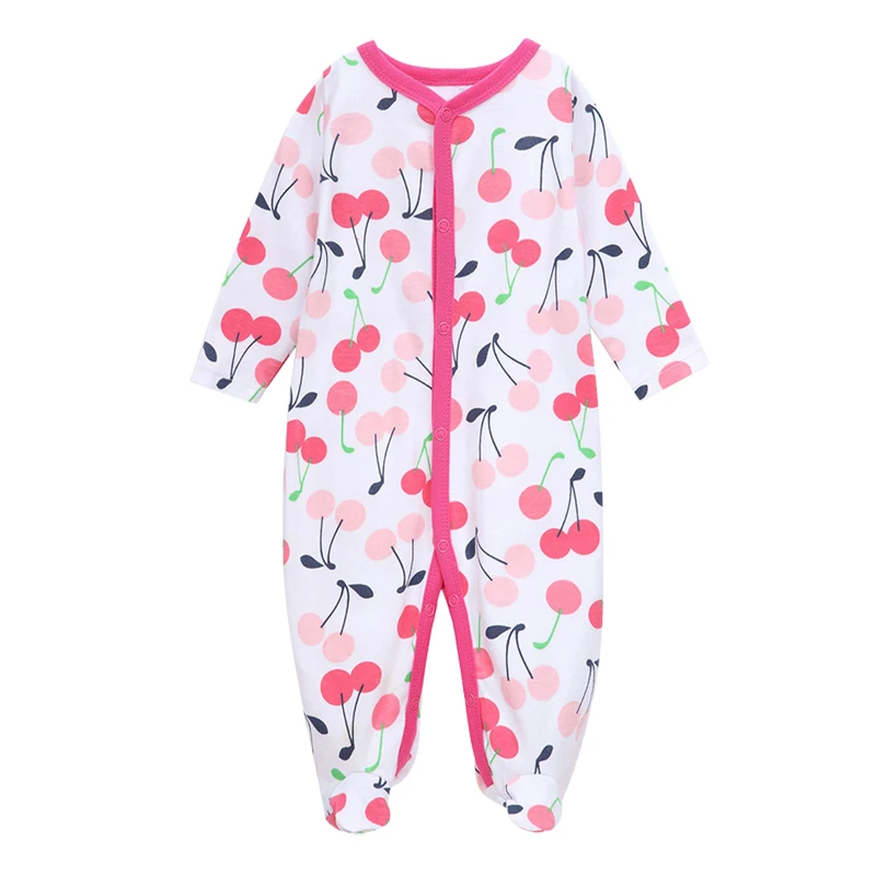 

Newborn Baby Girls Boy Clothes Baby Rompers Cotton Long-sleeved Cute Cartoon Print Infant Outfits Infant Jumpsuit