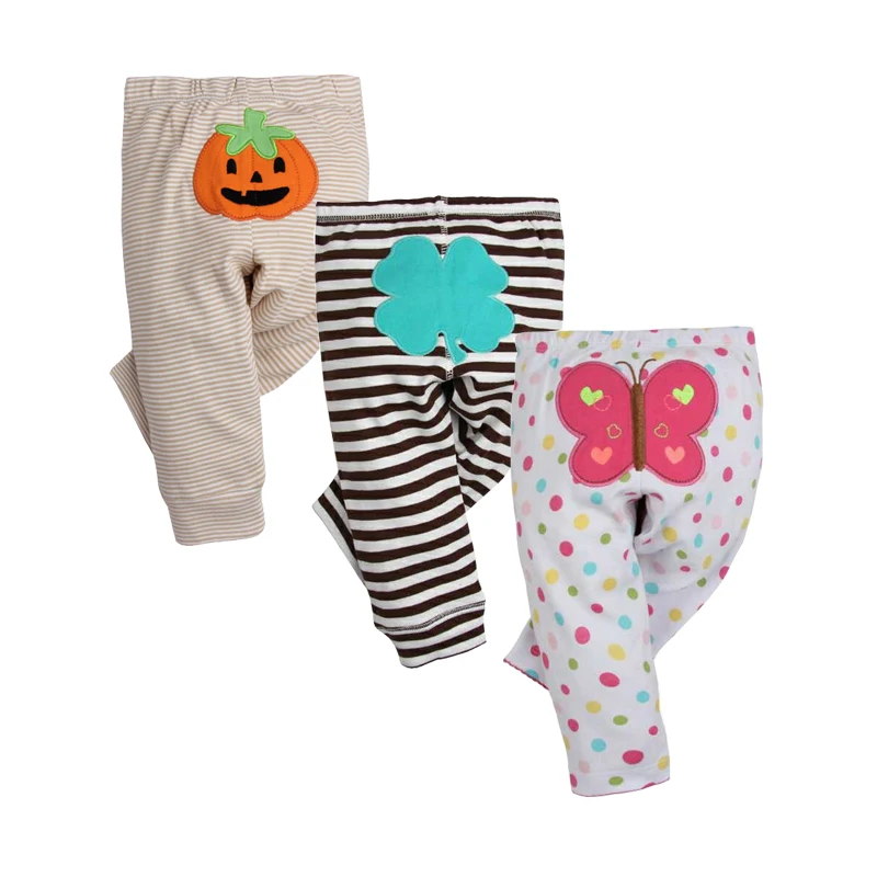 3PCS LOT Fashion Baby Pants Spring Autumn Cotton Infant Pants Cartoon Monkey Baby Gril Pants 0