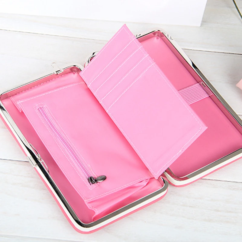 2018 Women Long Clutch Wallets Female Fashion PU Leather Bowknot Coin Bag Phone Purses Famous Designer Lady Cards Holder Wallet06