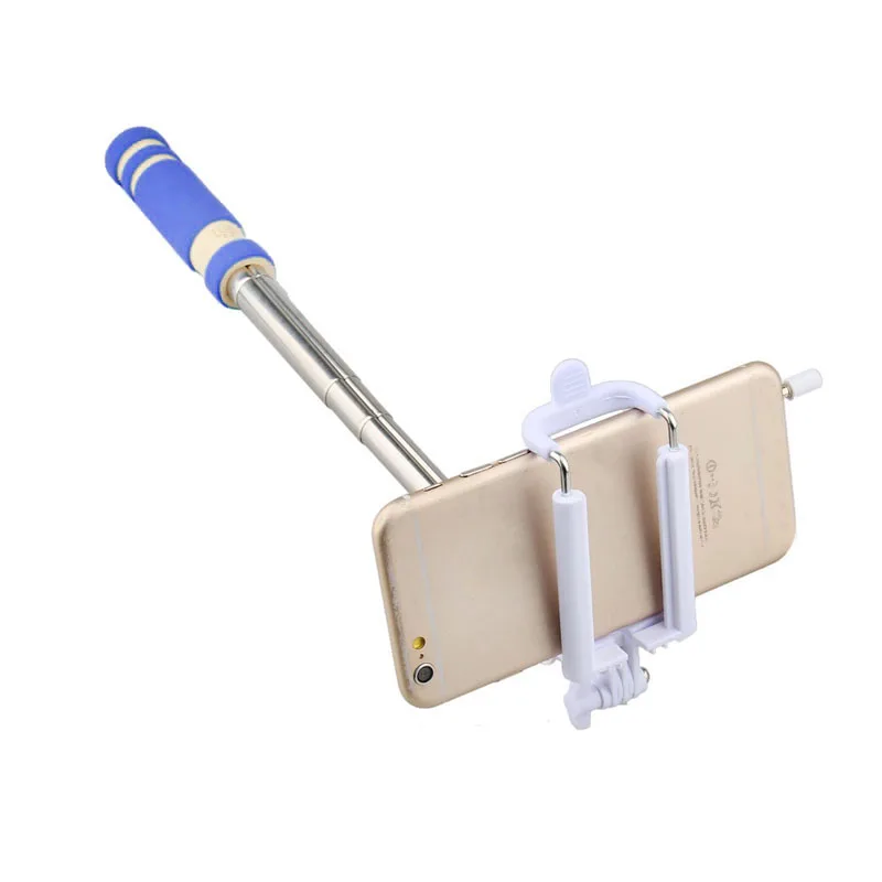 

селфи палка Foldable Mini Wired Selfie Stick Handheld Extendable Monopod Non-slip Handle Селфи палочка