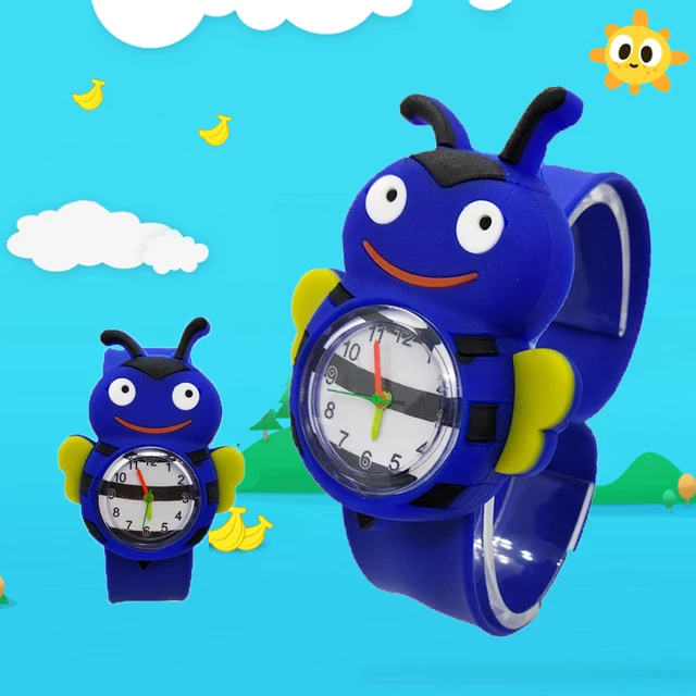 Fashion Cartoon Ladybug Kids Slap Watches Sport Chicken Pat Wristwatches Childre Fashion Cartoon Ladybug Kids Slap Watches Sport Chicken Pat Wristwatches Childre