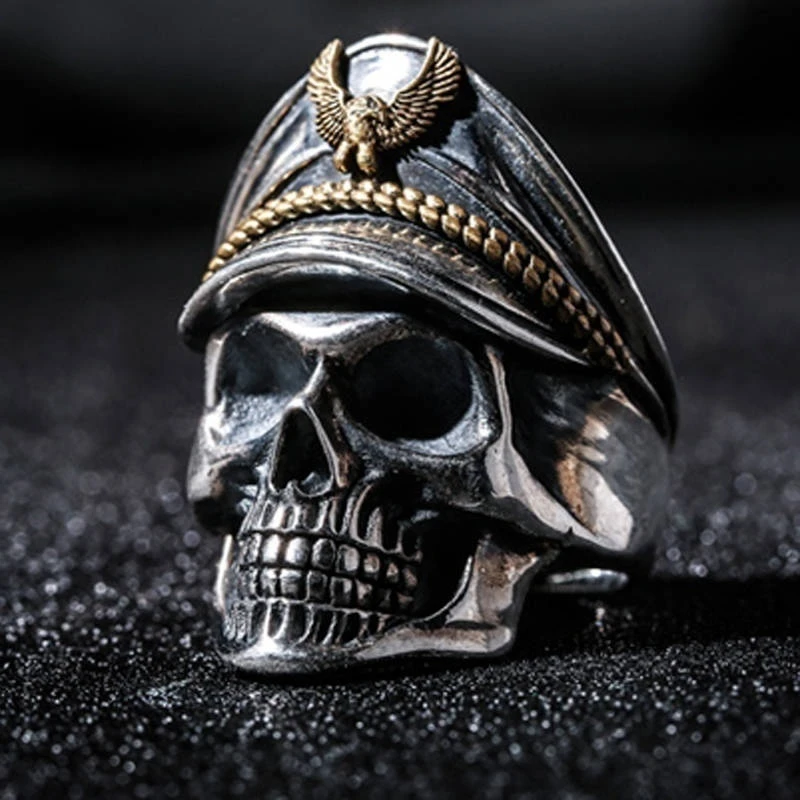 

Skull Party Ring Black Punk Rock Rings for Women Men Fashion Ring Jewelry Anillos Mujer Party Punk Accessories Bijoux O35X291
