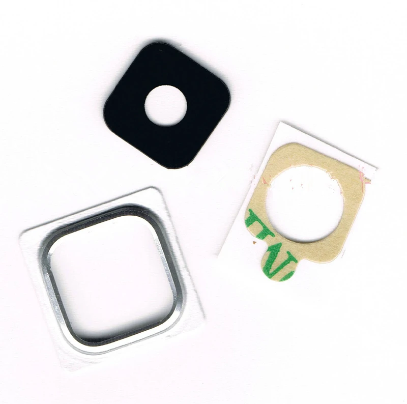 2 Pz/Lotto Argento Principale Camera Lens Anello Di Copertura Parte Di Ricambio Per La Galassia S5 Mini G800 G800F