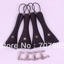 5 компл. 4/4 скрипки части хвост gut тюнер черное дерево Аксессуары# E2