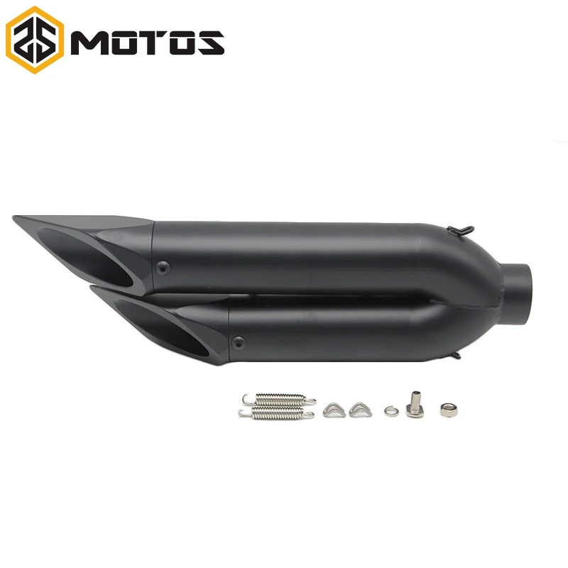 

ZS MOTOS 51MM Motorcycle Akrapovic Exhaust Pipe Yoshimura Left Hand Muffler Pipe DUKE Dit Pit Bike YZF R1 ER6N NINJA S1000RR