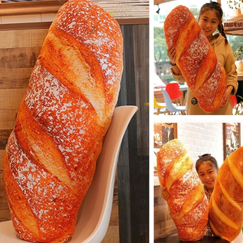 

Cute 40cm Home Soft Cat Dog Pet Cushion Plush Bread Toast Throw Pillow Mat Gift