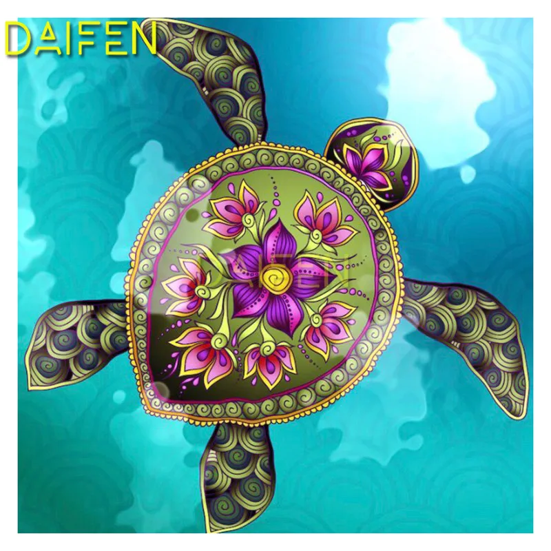 

Diamond mosaic sea turtle Full Square Diamond painting Cross stitch sea turtle Full Round Diamond embroidery sea turtle