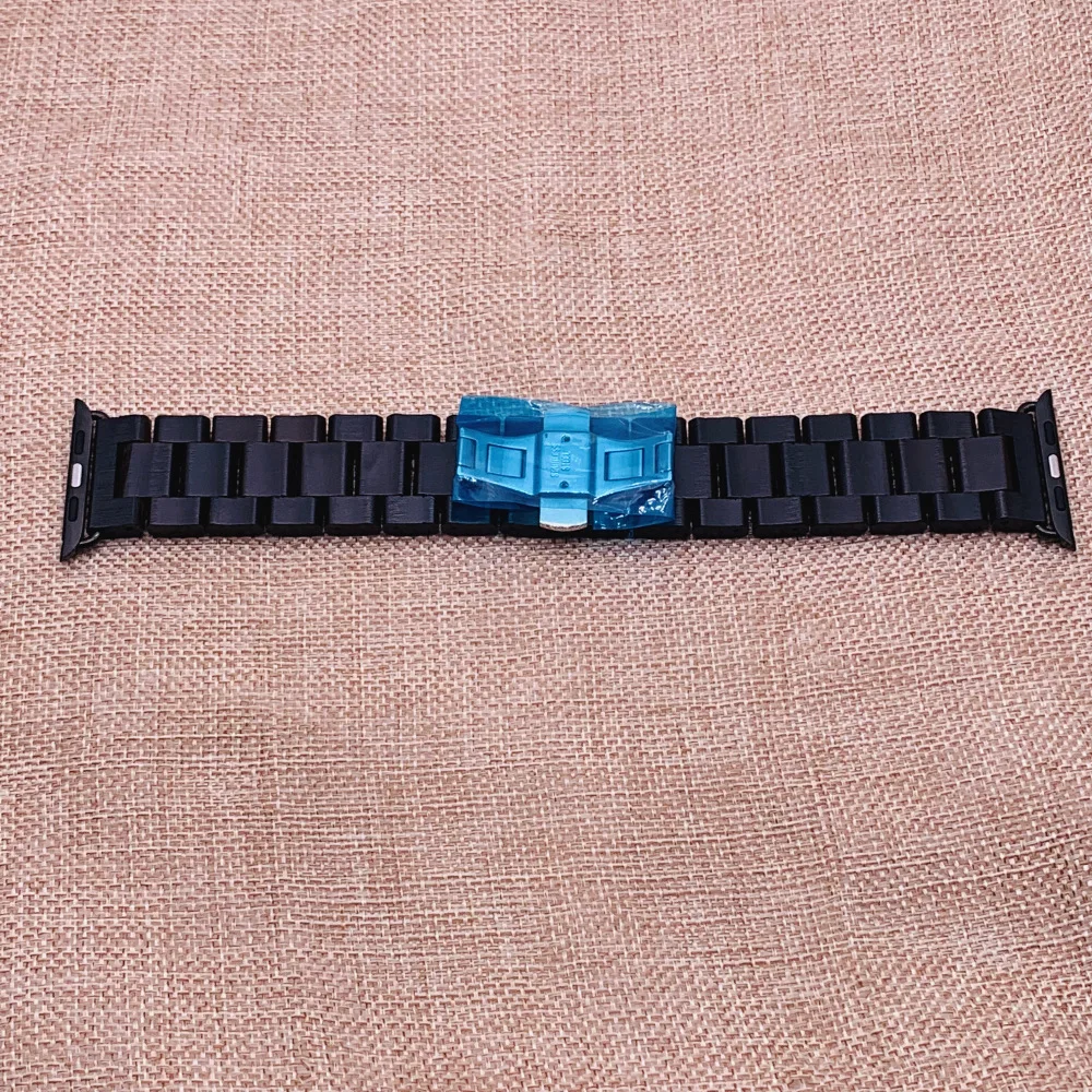 para apple pulseira de relógio de madeira