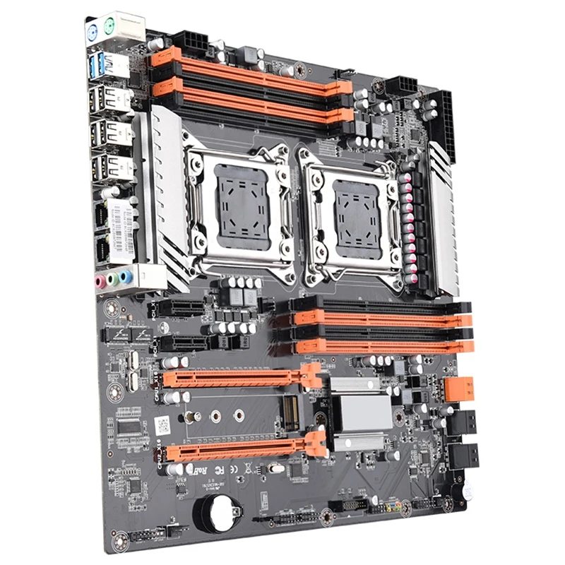 X79 المزدوج وحدة المعالجة المركزية Lga2011 اللوحة دعم ل المزدوج إنتل E5 2689 2670 Ddr3 1333/1600/1866 Mhz 256 Gb M.2 nvme Sata3 Usb3.0 E-في