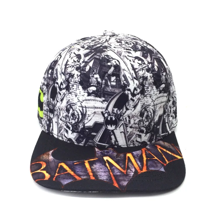 

Movie Anime Batman Tennis Cap Marvel Superhero Cartoon Baseball Hat Outdoor Sports Sun Caps Summer Style Boy Girl Hip Hop Hats