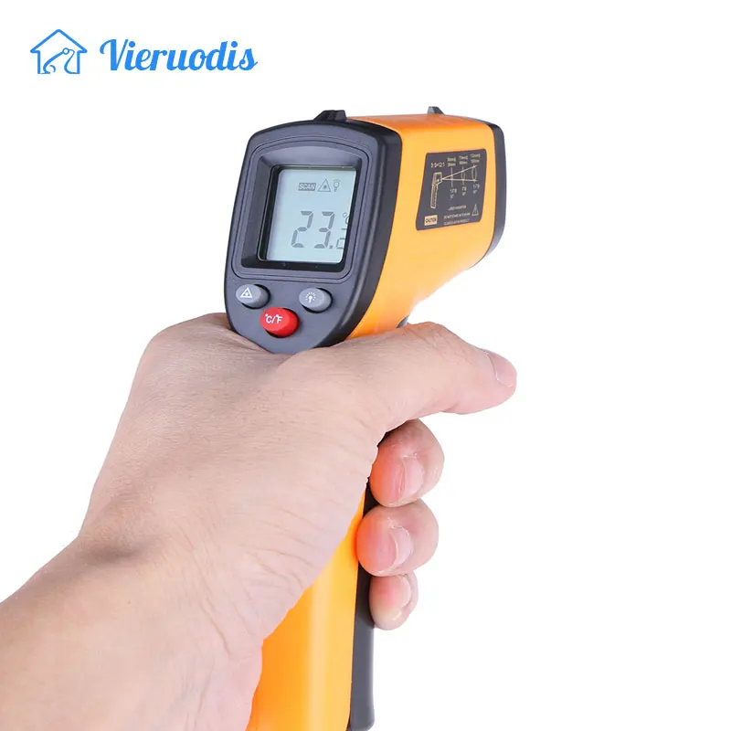 

Digital GM320 Infrared Thermometer Imager Non Contact Pyrometer IR Laser Point Gun with Backlight -50~380degree For Industial