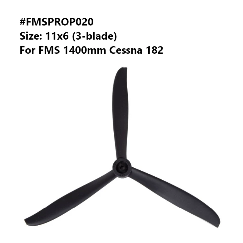 ФМС 1400 мм 1 4 м Sky тренер Cessna 182 Новый пропеллер 11*6 дюймов 3 лезвия FMSPROP020RC RC самолет
