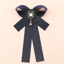 Для женщин вырезом рубашка с воротником платье галстук украшения Украшенные Стразами Лентой Свадебные галстук Bank Hotel бабочкой аксессуары