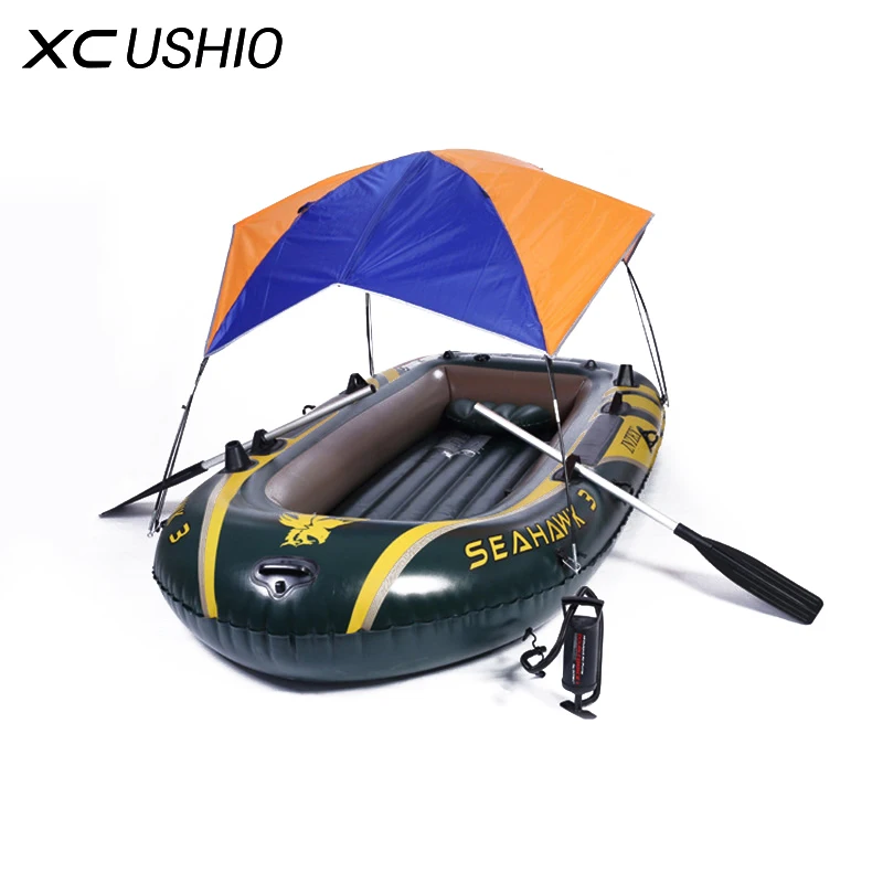 

For 2-4 Persons Tent Sun Shelter Hovercraft Boat Awning Inflatable Boat Easy to Instal Remove Sun Shade Maritime Trip Sunshade