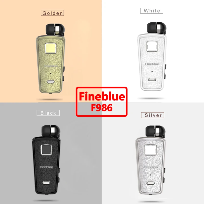 

Fineblue Wireless Earphone F986 Mini Retractable Bluetooth Headset In Ear Handsfree With Micr Vibration F910 F920 F930 F960 F980