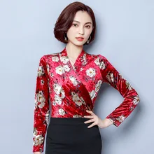 Женские теплые футболки, длинный рукав, v-образный вырез, женская одежда, длинный рукав, v-образный вырез, большой размер, бархатный пуловер, рубашка размера плюс, B9628