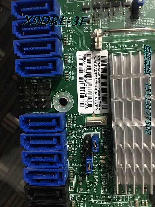  X9DRL-3F supports E5-2680 V2 dual x79 motherboard DDR3 memory with remote dual network port used 90
