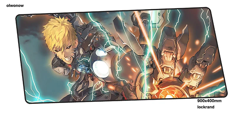 Коврик для мыши ONE PUNCH-MAN 90x40 см xl, игровой коврик для мыши, геймерский коврик, яркий игровой компьютерный стол, коврик для мыши, клавиатура, большие игровые коврики - Цвет: Size 900x400x2mm