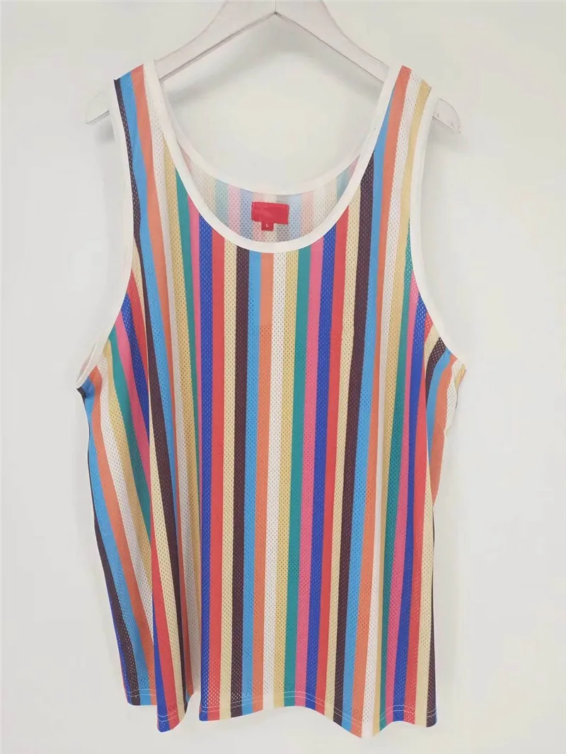 

Knit Stripe Tank Top Streetwear Hip Hop Men Women 1:1 high quality Tank