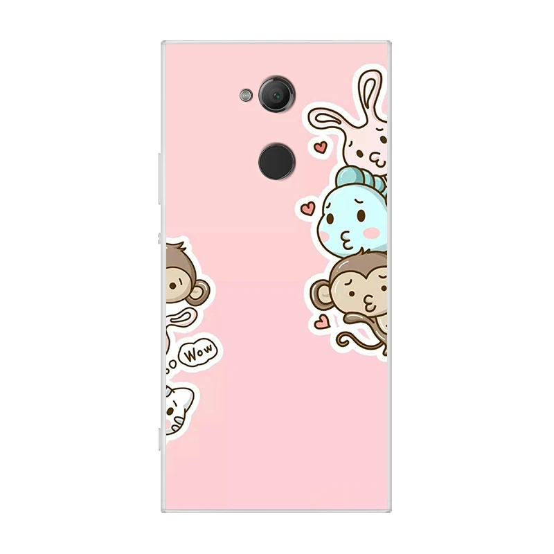 Корпус для sony Xperia XA2 ультра силиконовая Мягкая задняя крышка для Xperia X A2 ультра h4233 мультфильм шаблон чехол для телефона оболочка coque - Цвет: A1