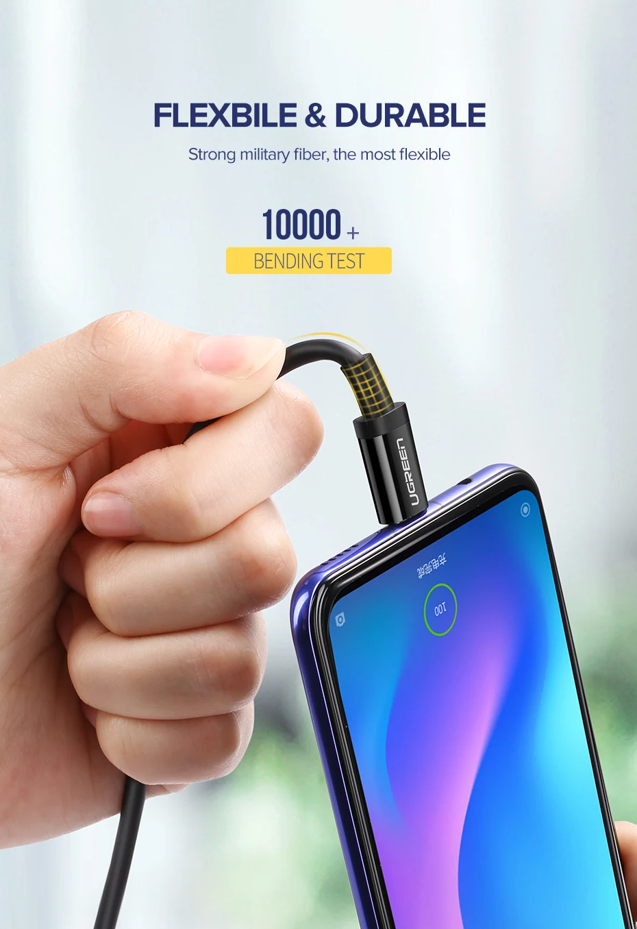 Ugreen USB C к usb type C кабель для samsung Galaxy S9 S8 PD60W Быстрая зарядка кабель для Macbook Pro iPad Pro USB-C шнур зарядного устройства