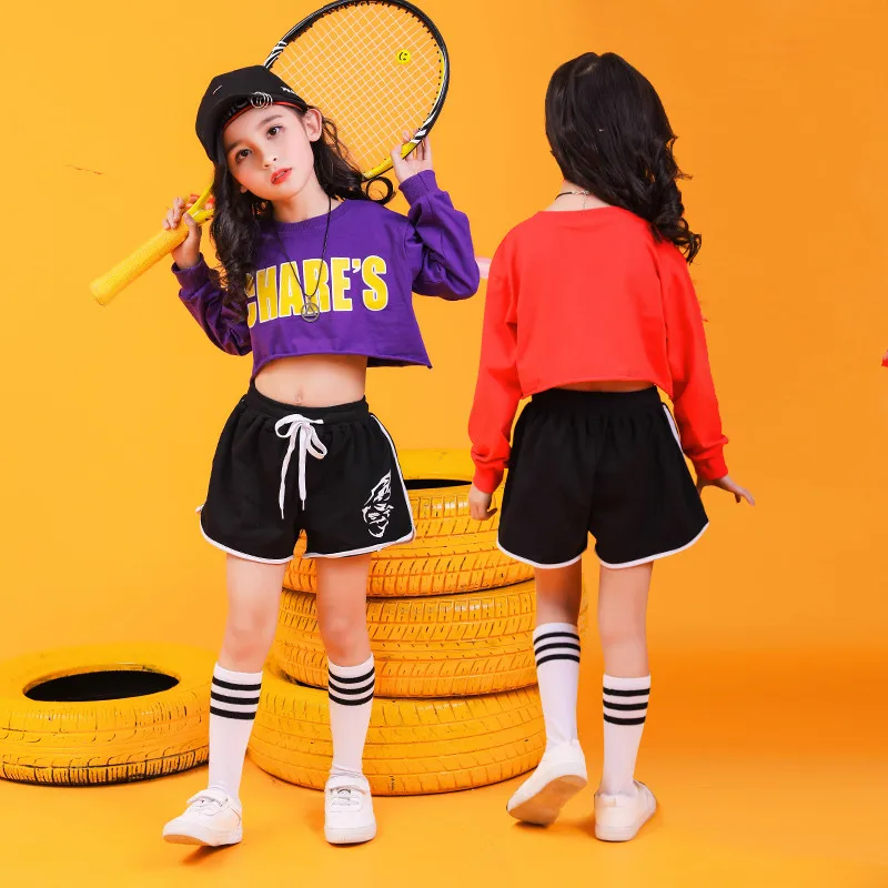 Summer 2019 baby girls clothing set 6 8 10 12 14 16 Years hip hop dance costumes kids jazz girls boutique outfits 140 160 180  (9)