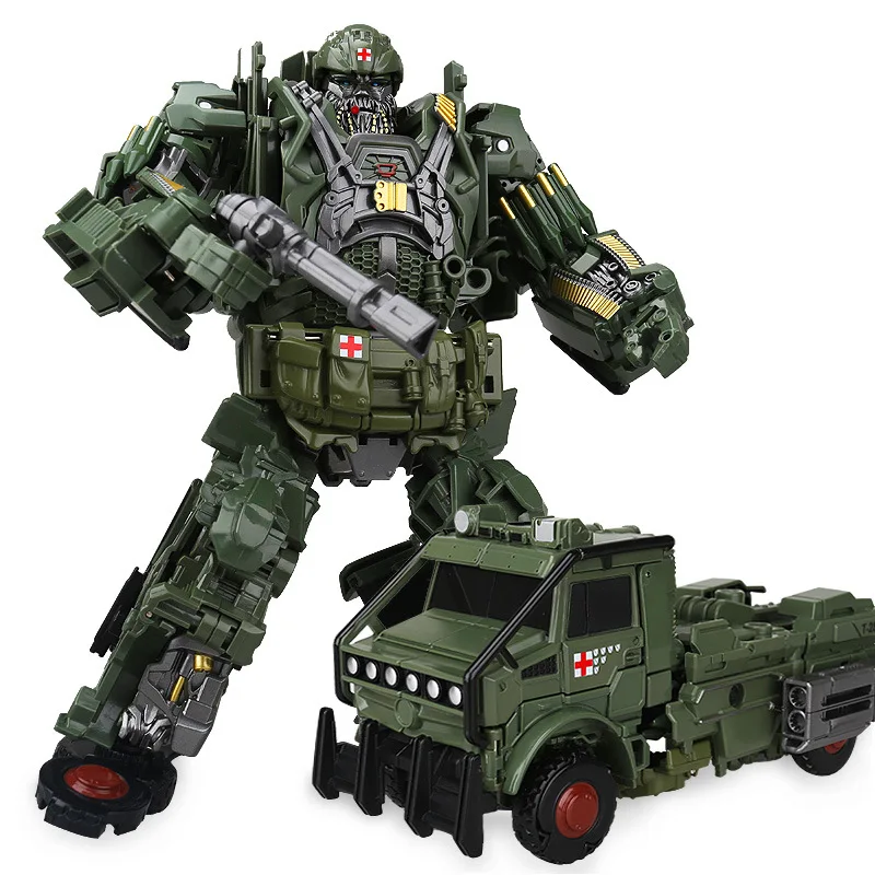 

IN Stock Wei Jiang WJ Transformation TF 5 WJ Army Green Hound Oversize Alloy Metal MW003 Anime Action Figure Robot Toys
