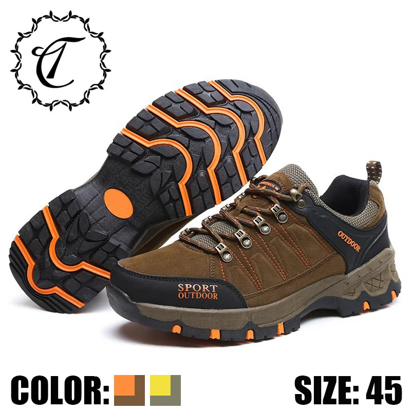 

CatriCa 2019 Suede Men Shoes Fashion Luxury Trainers High Quality Waterproof Snow Winter Sneakers Male Designer Green Orange 575