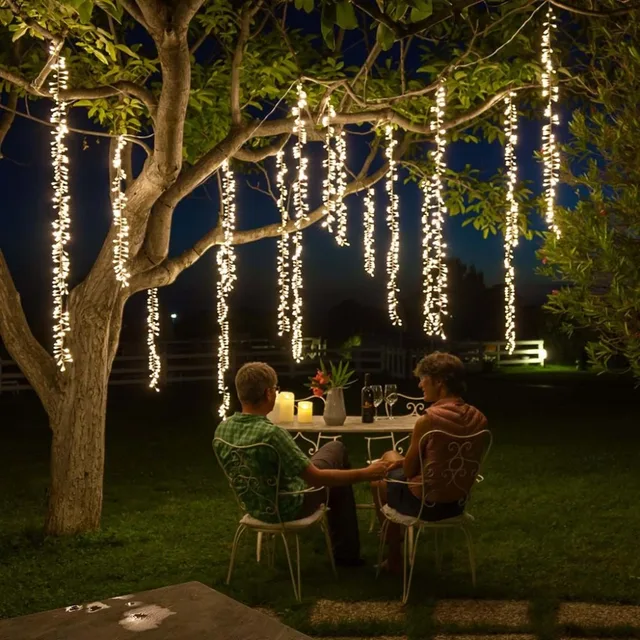 4x2.5m Connectable Led String Lights Christmas Garland Led Racimos 4x2.5m connectable led string lights Christmas garland led racimos fairy lights outdoor wedding garden - 4x2.5m Connectable Led String Lights Christmas Garland Led Racimos
