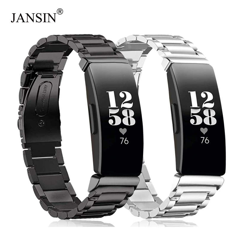 

For Fitbit Inspire HR&Fitbit Inspire Band,Metal sport Bracelet Adjustable Wristband for Fitbit Inspire HR Stainless Steel strap