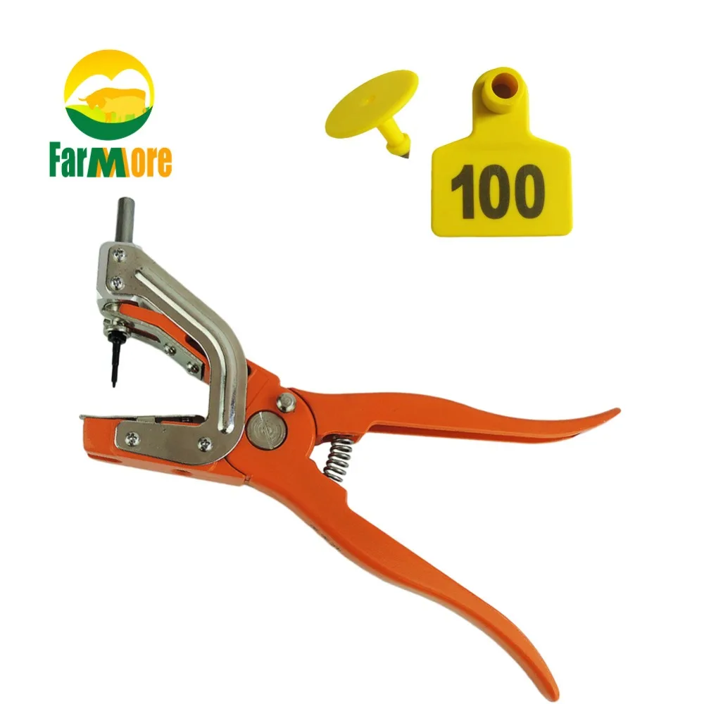 

1pc Ear Tag Pliers Cow Livestock Animal Ear Applicator Puncher Tagger Tool