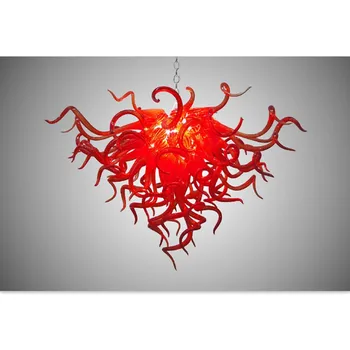 

Modern Red Small Lamp LED 110v to 240v Blown Glass Chandelier Lightings