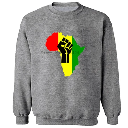 Dark gray AFRICA power Rasta Регги Музыка moletom 4xl негабаритная Толстовка для мужчин/женщин спортивный костюм толстовки и толстовки - Цвет: Dark gray