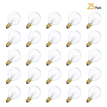 Tomshine 25Pcs 7W AC230V G40 Globe Wolfraam Gloeilamp Lamp E12 Base Socket Houder IP44 Water Weerstand Warm wit Tomshine 25Pcs 7W AC230V G40 Globe Wolfraam Gloeilamp Lamp E12 Base Socket Houder IP44 Water Weerstand Warm wit