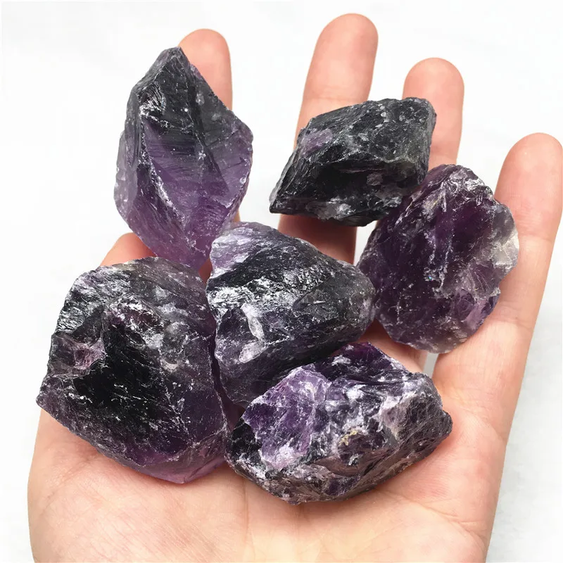 100g Natural raw quzrtz amethyst stone tumbled stone natural quartz