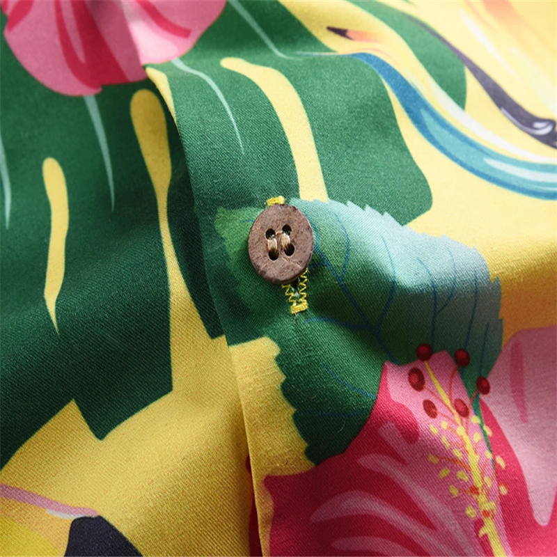 Mr.1991IN Summer Vacation Sets Men's Toucan Printed Tropical style Beach Hawaiian suit Short Shirts Shorts Two Piece Suit Men Mr.1991IN Summer Vacation Sets Men's Toucan Printed Tropical style Beach Hawaiian suit Short Shirts Shorts Two Piece Suit Men