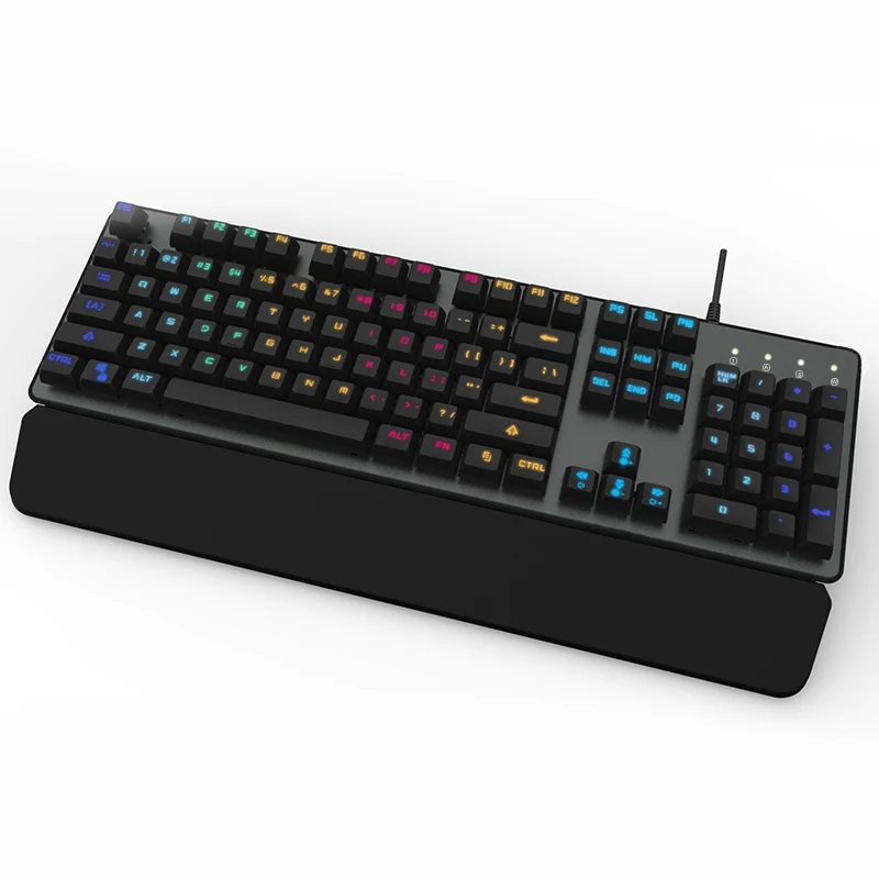 

Gaming Mechanical Keyboard Pro Backlight Keyboards Backlit Twclado Computer Mekanik Klavye RGB Clavier 104 Keys