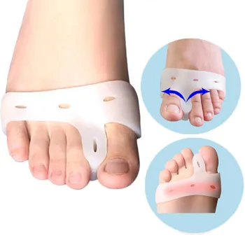 

1Pairs Toe Separators Foot Pain Relief Stretchers Hallux Valgus Alignment Bunion Useful Silicone Personal Foot Care Tool