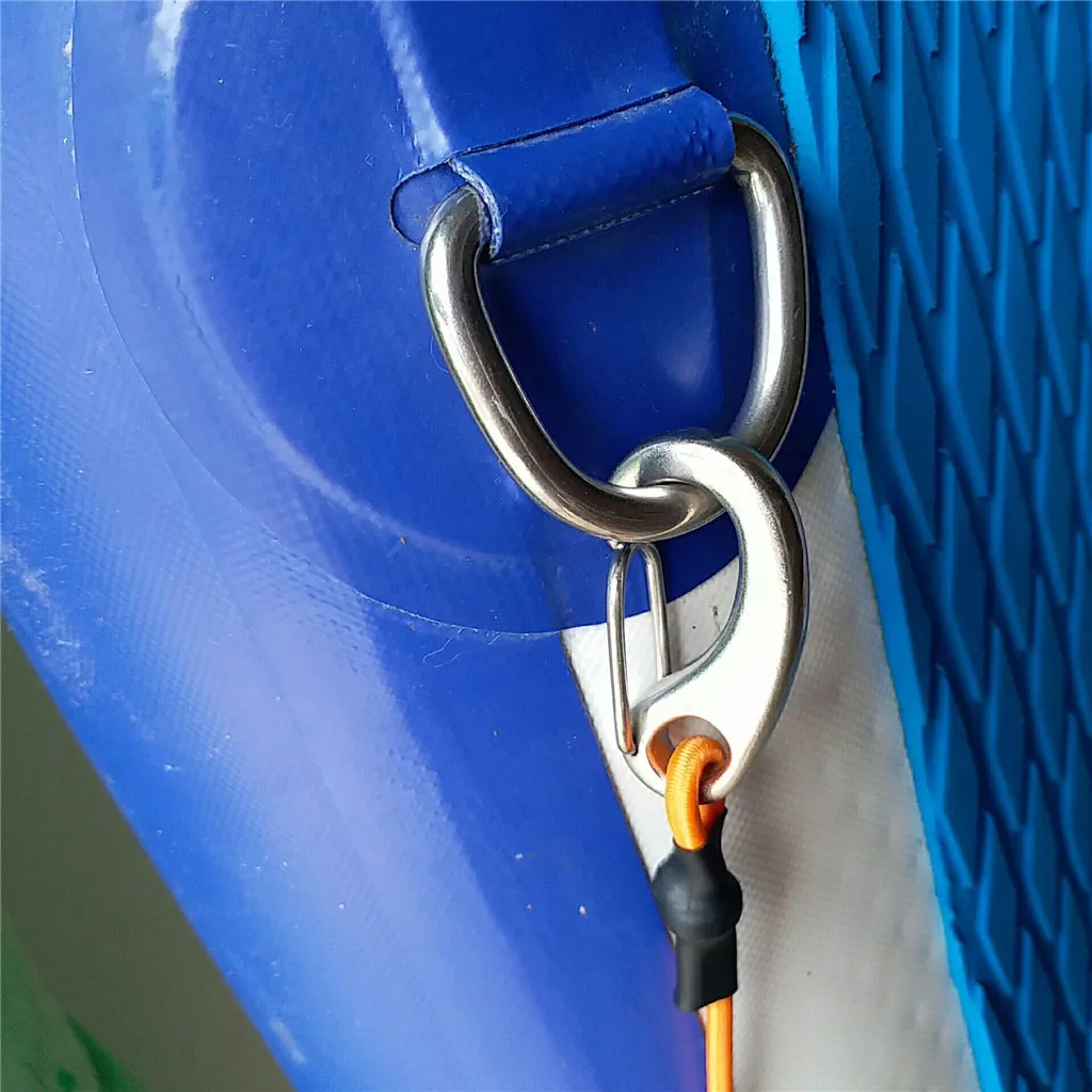 Kayak Canoe SUP Paddle Leash Surfboard Rope Safety Tether Rowing Boat Fishing Rod Holder Lanyard Carabiner Hook Paddle Board