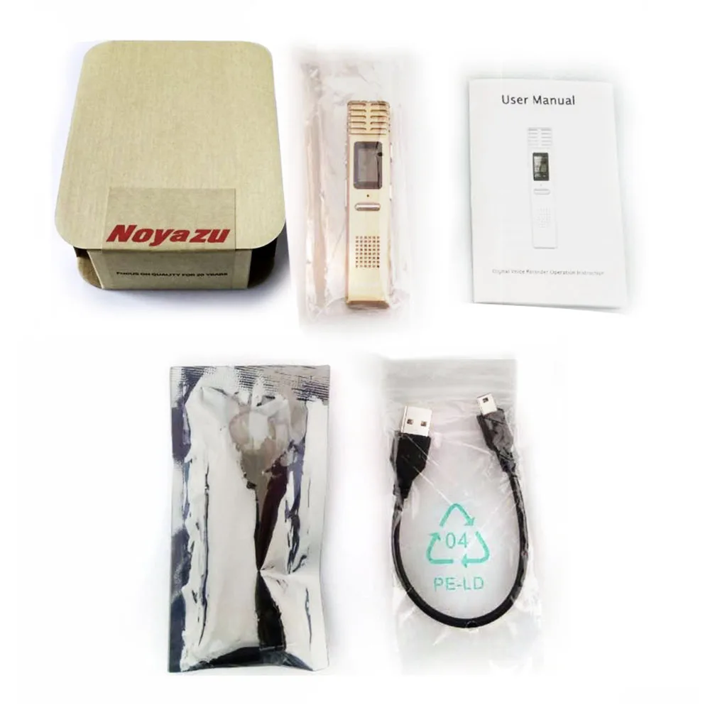 NOYAZU X1 16G Профессиональный голосовой активированный цифровой Аудио Диктофон USB