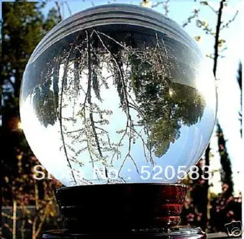 

WHOLESALE*HUGE ASIAN QUARTZ CLEAR CRYSTAL BALL SPHERE 100MM + STAND