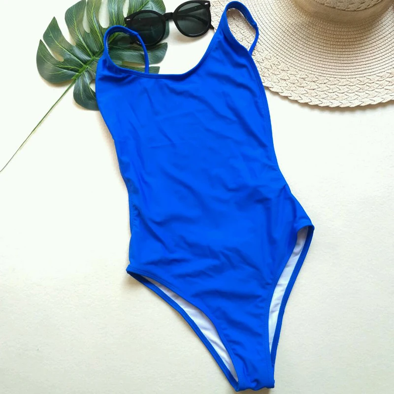 Сексуальный купальник-стринги, сдельный Купальник для женщин, шт., купальник, Одноцветный Монокини, женская пляжная одежда, боди с открытой спиной, купальный костюм