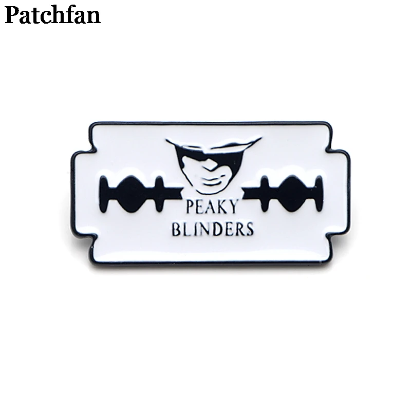 Patchfan Peaky BLINDER металлические цинковые эмалированные булавки трендовая медаль para рюкзак рубашка одежда сумка броши значки для мужчин и женщин A2137