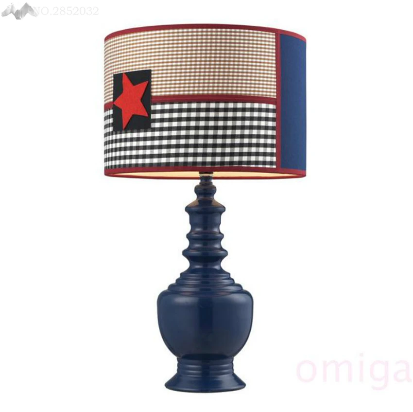 

Nordic Modern Table Lights LED Resin Fabric Lamps Bedroom Living Room Study Reading Lights Hotel Room Pentagram Table Lamp